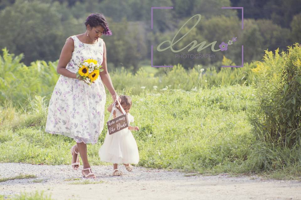 Maid of Honor and Flower Girl