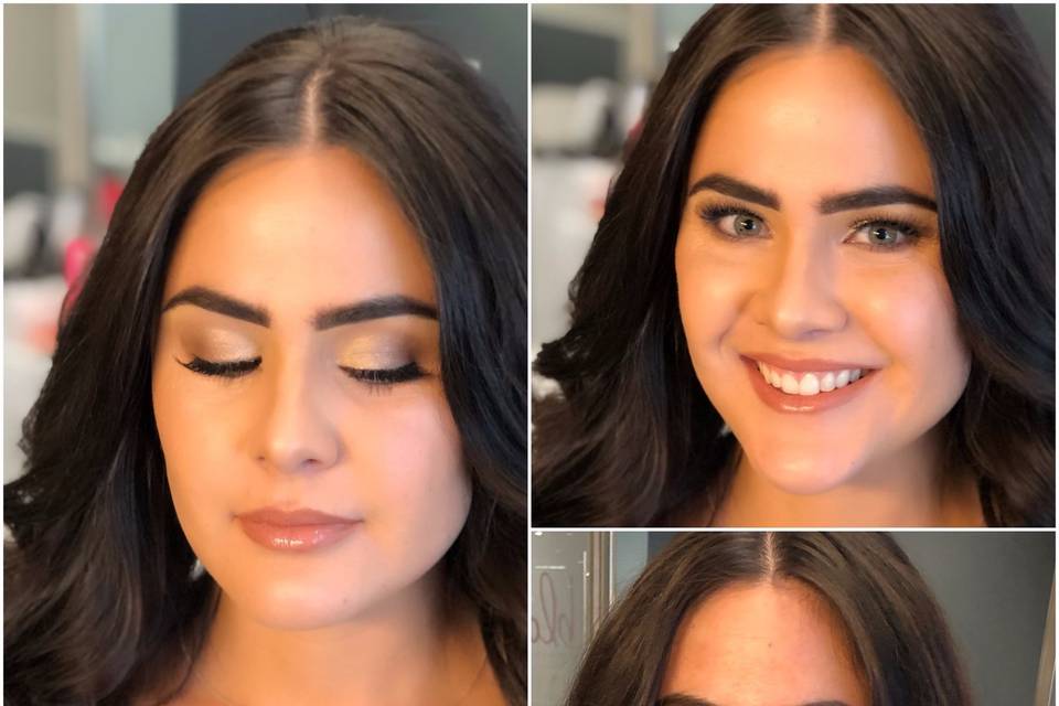 Before and after makeup