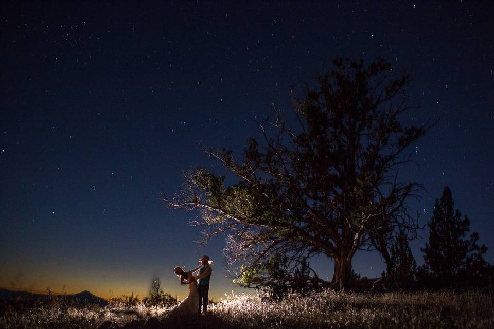 Rural Oregon wedding