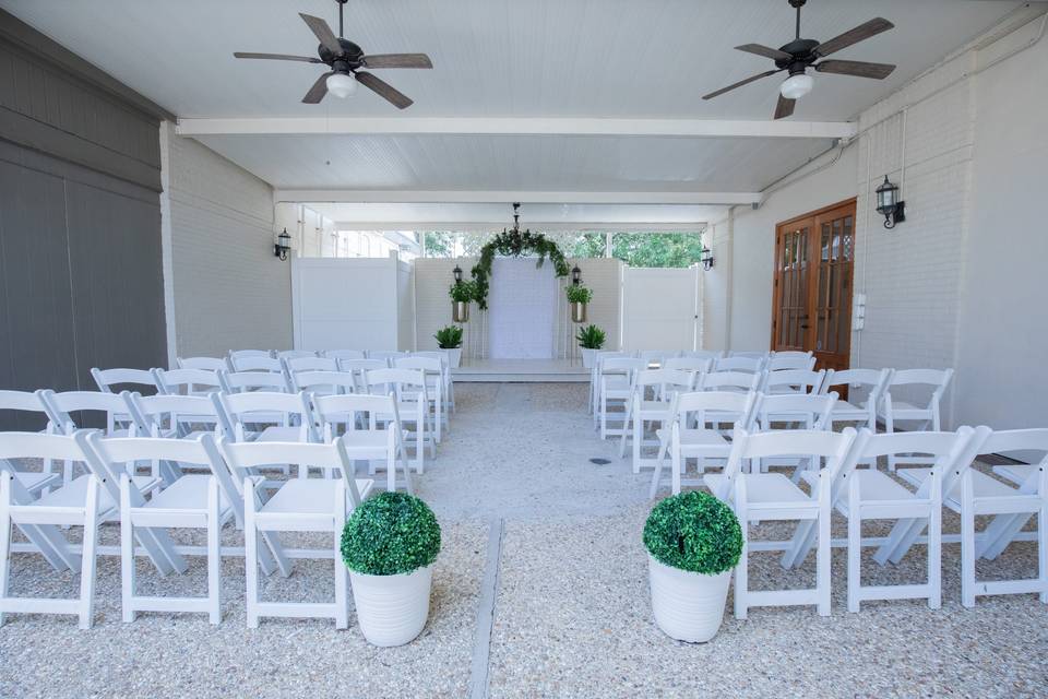 Orleans Room Outdoor Ceremony