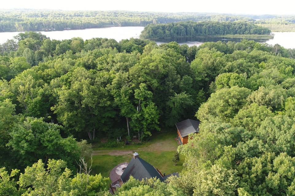 Summer view of the lake