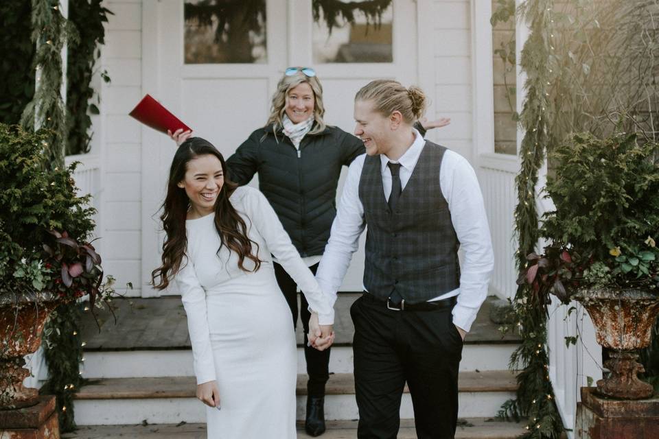 Winter elopement