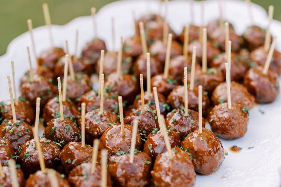 Maple Bourbon Meatballs