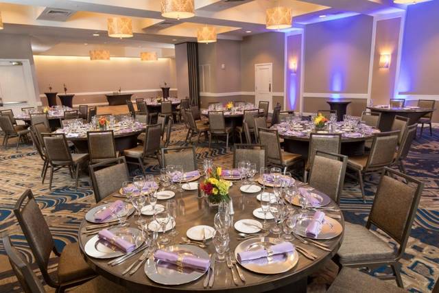 Table setup with centerpiece