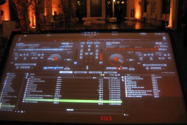 Virtual DJ Touch Screen