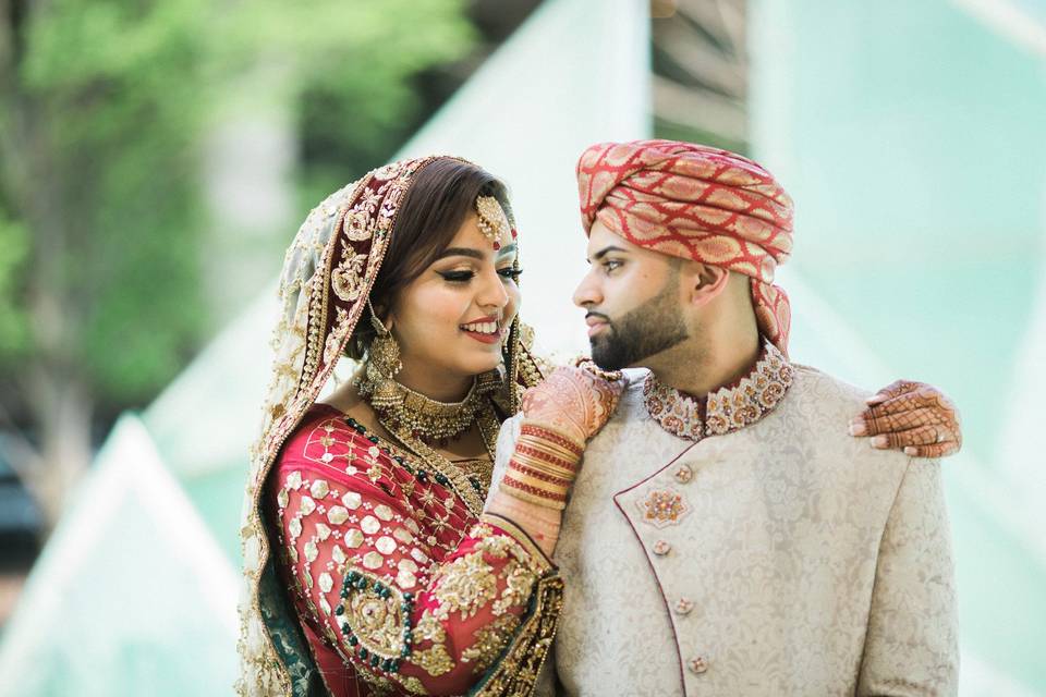 Stunning wedding portrait