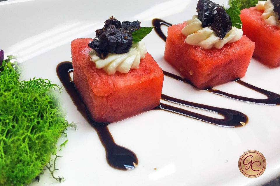 Compress Watermelon with Balsamic