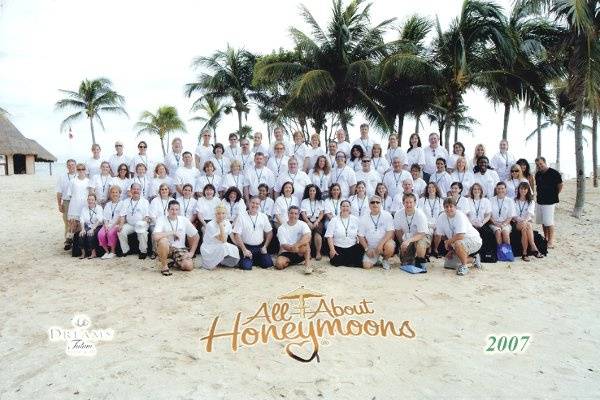 Here we are in Tulum, Mexico for our annual All About Honeymoons convention!