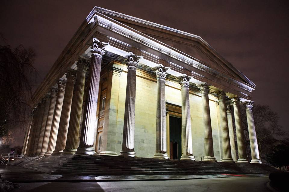 Founder's Hall Illuminated