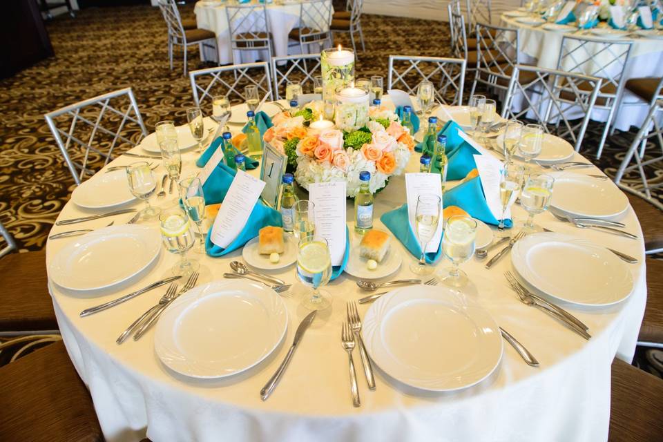 Colorful centerpieces