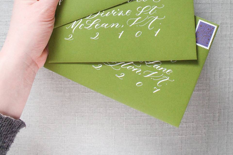 Calligraphy envelopes