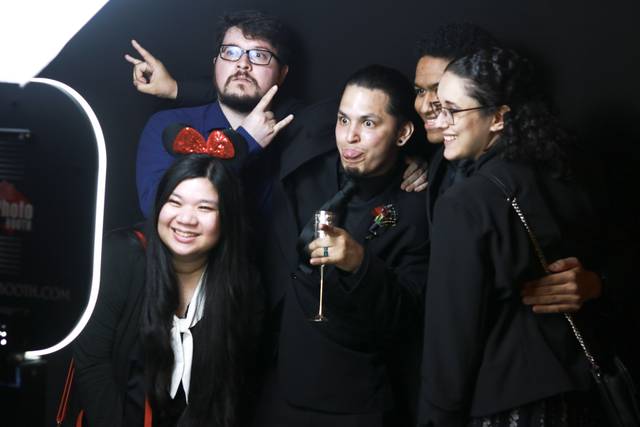 Friends in our digital booth