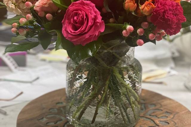 Pink flowers