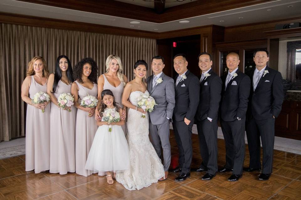 Bridal Party in The Saloon