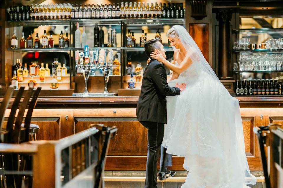 Mr. & Mrs. in the Saloon