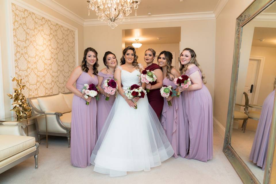 Bridal Party in The Suites
