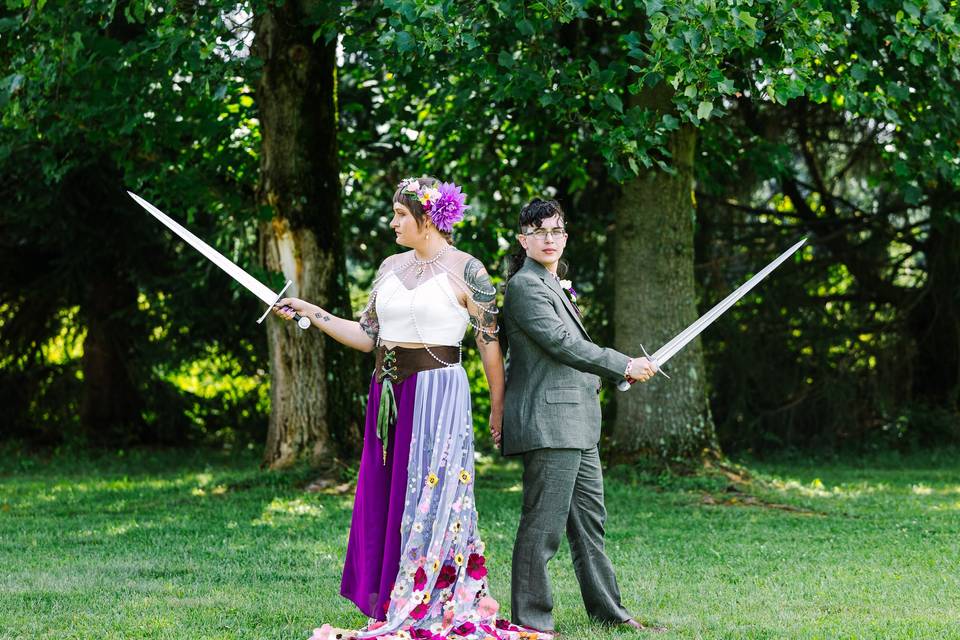 Wedding with Swords