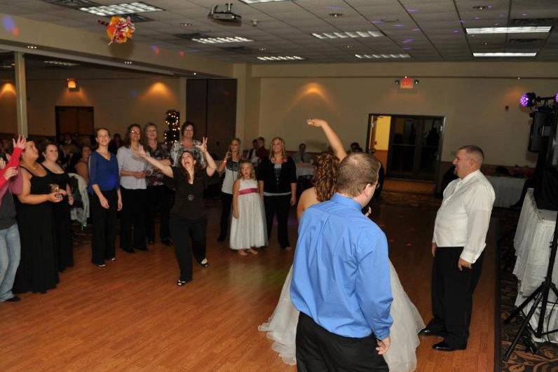 Bouquet toss