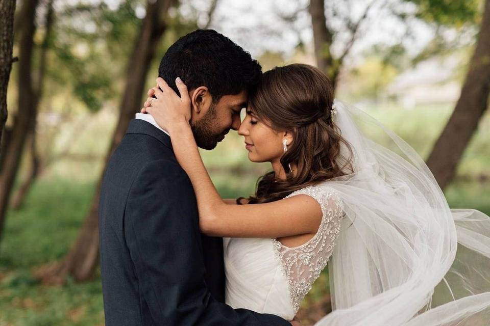 Windswept veil