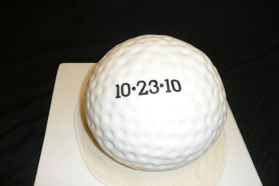 Golf Ball Groom's Cake