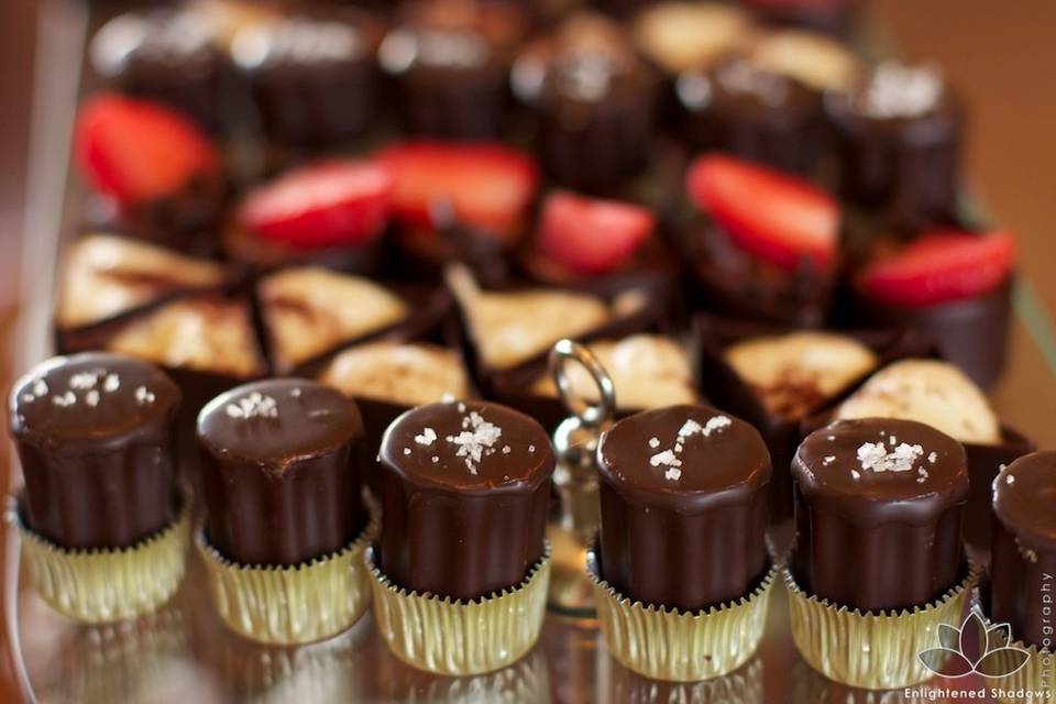 Petits Fours - Peanut Envy, Fresh Fruit, Tiramisu