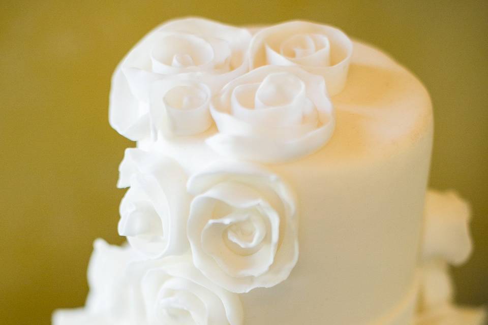 Rosette fondant flowers