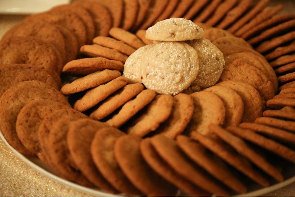 Cookie Tray as part of dessert table