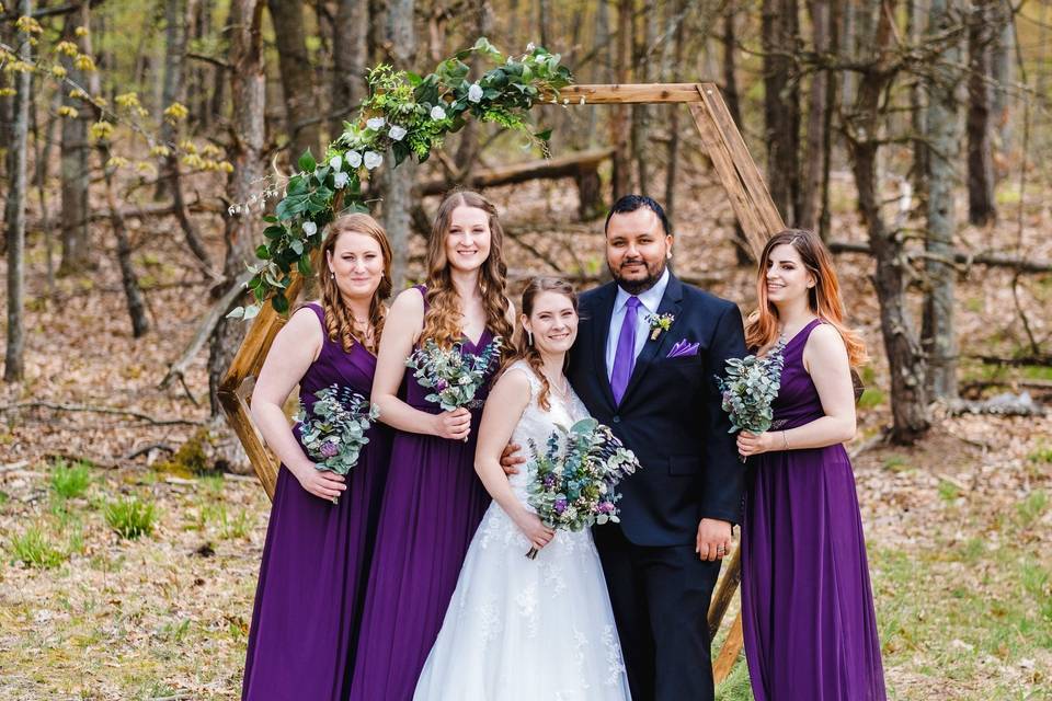 Lavender wedding flowers