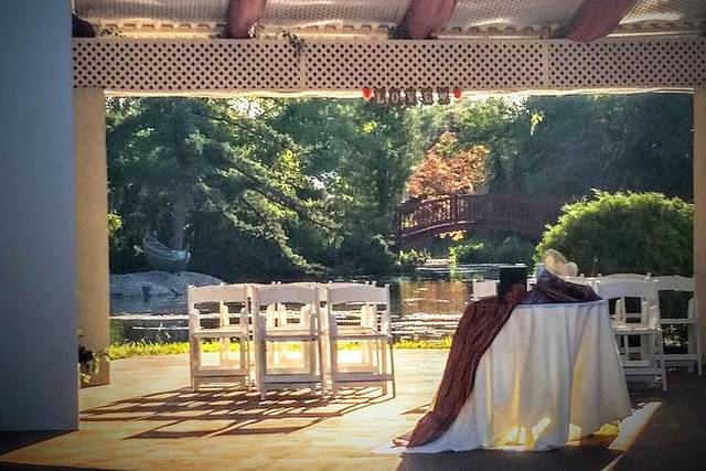 Wedding ceremony area