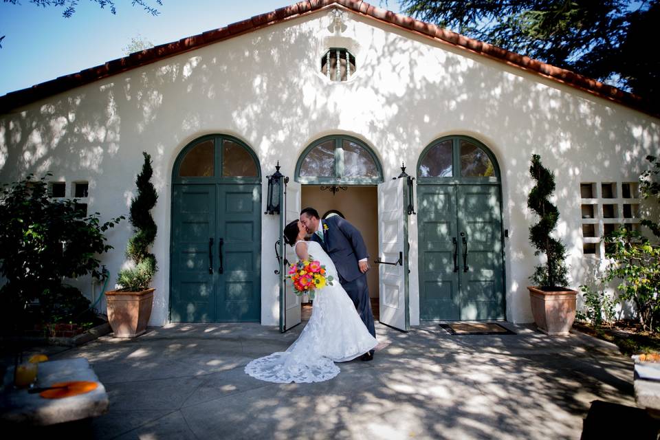 Main entrance to clubhouse.