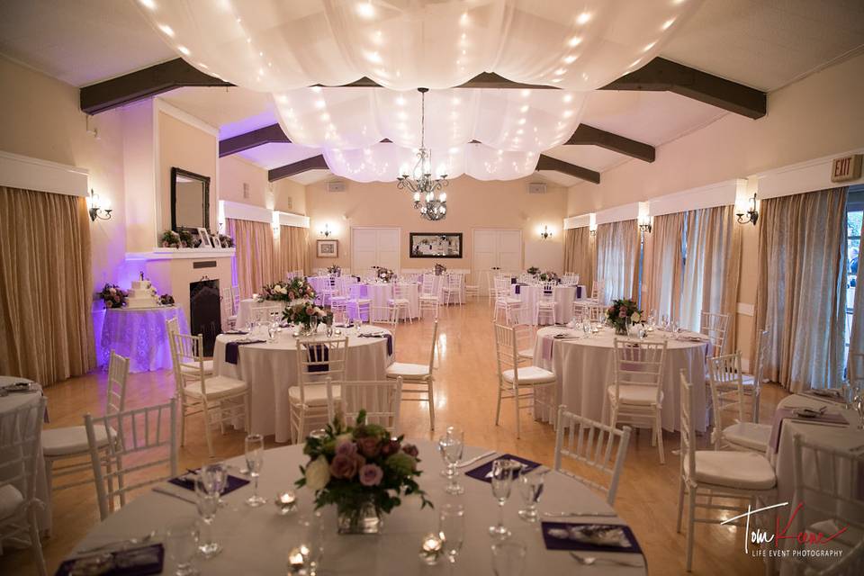 Ballroom with draping