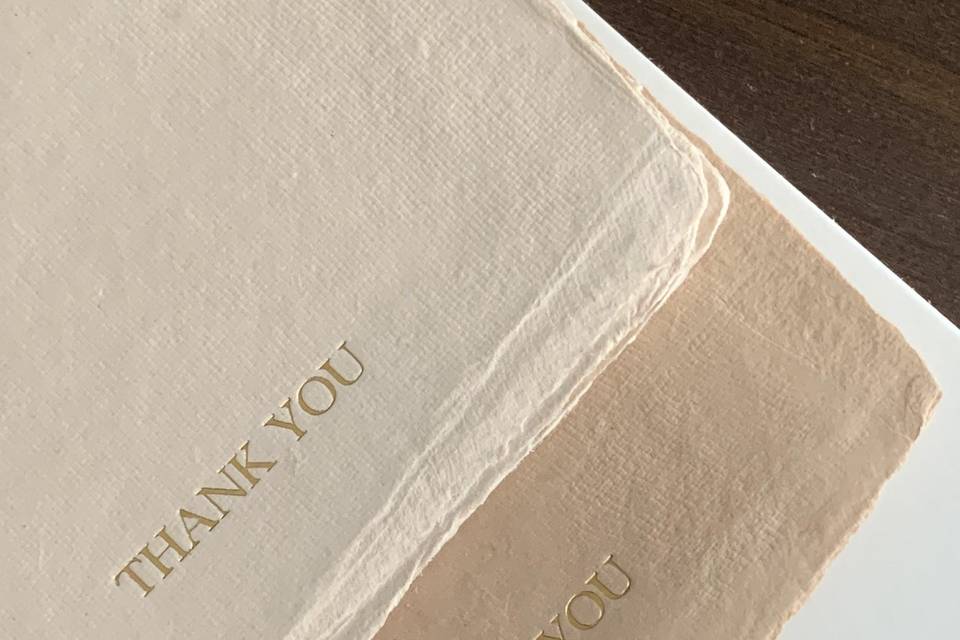 Gold Foil Thank you