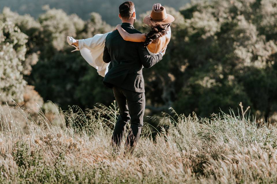 Carrying the bride