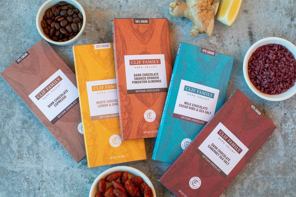 Organic bean-to-bar chocolates