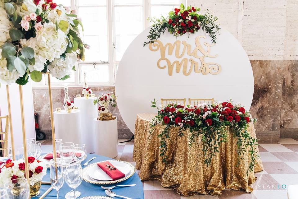 An elegant couples table
