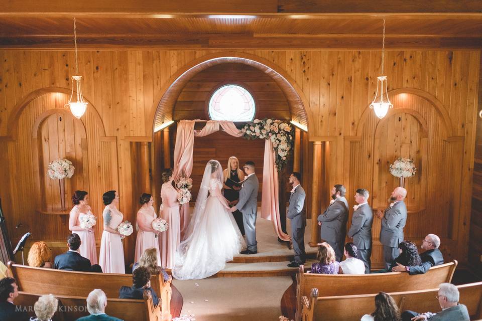 Drapery arch in Chapel