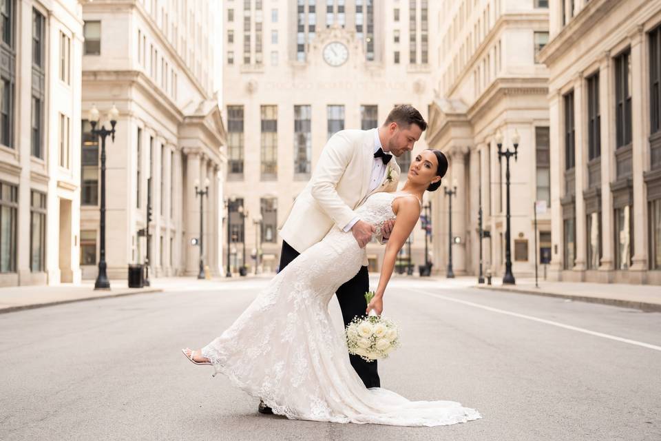 White bridal bouquet