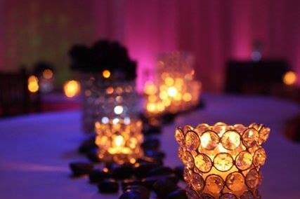 Candlelit tables