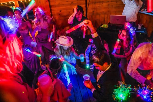 Glowing dancefloor