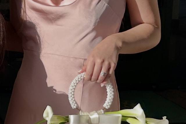 Calla Lilly purse bouquet