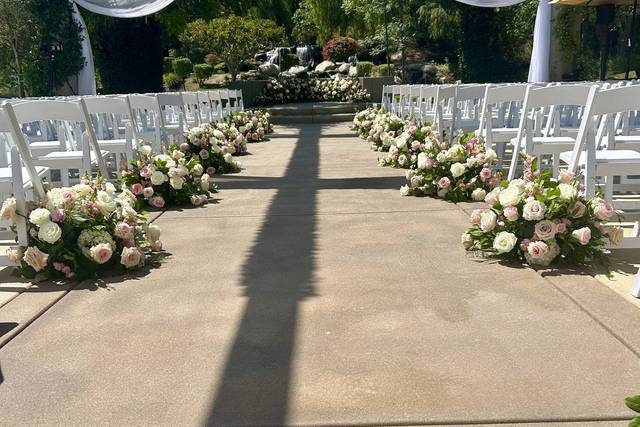 Centerpiece florals repurposed