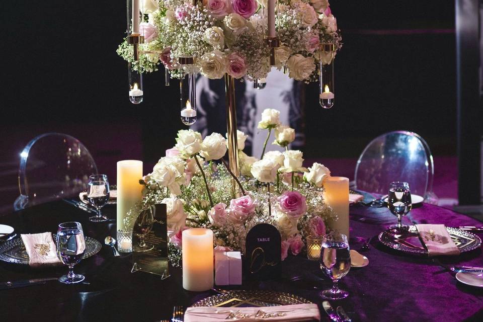 Candelabra and pampas grass