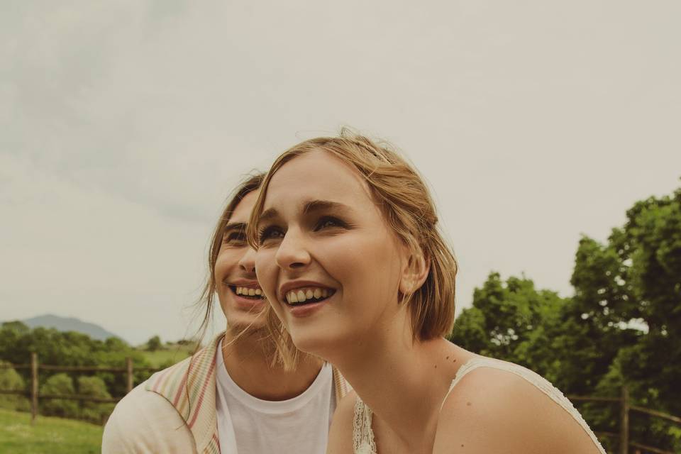 Outdoors with each other