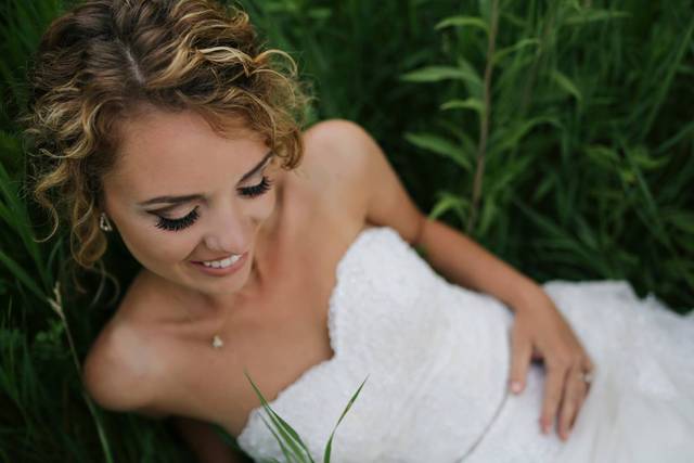 Bride posing