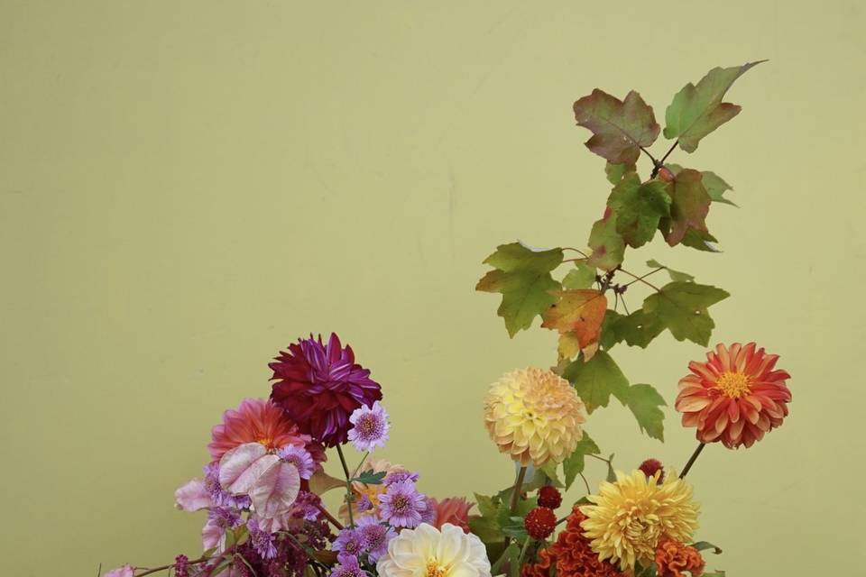 Seasonal fall arrangements