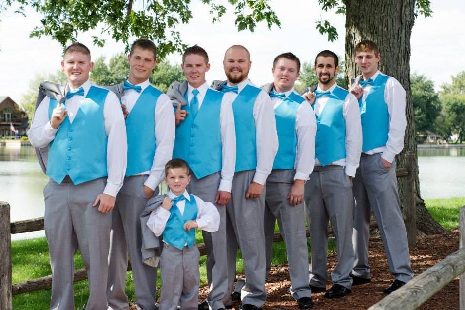 Groom and groomsmen