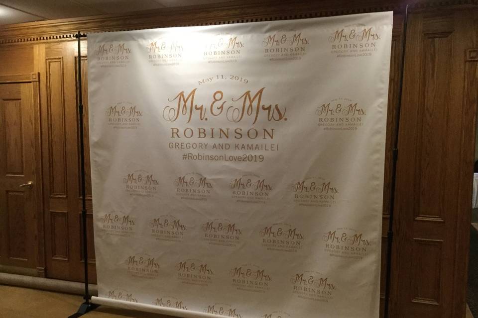 Personalized backdrop