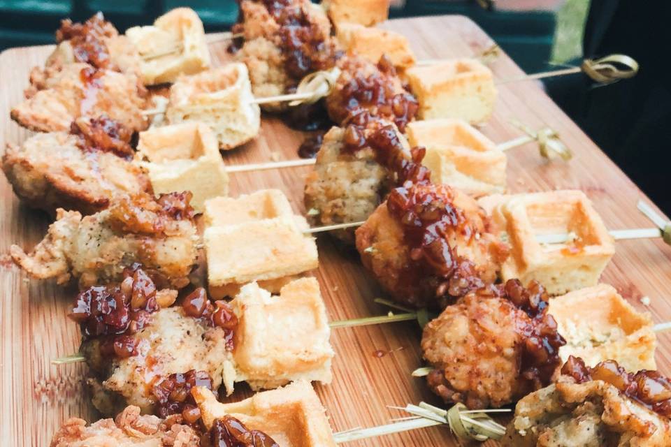 Chicken and waffles