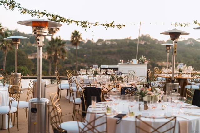 Reception with hanging greens