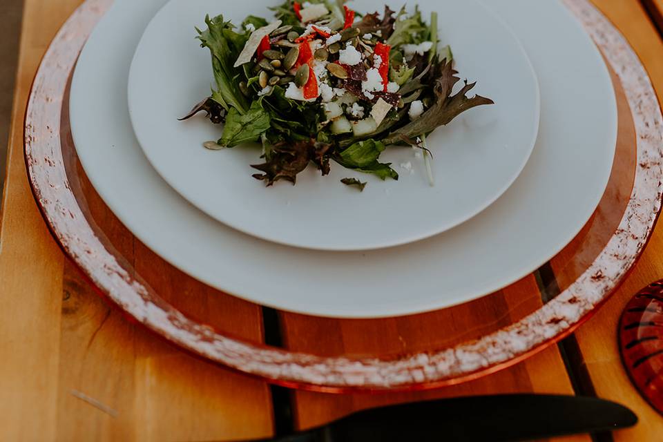Organic market salad